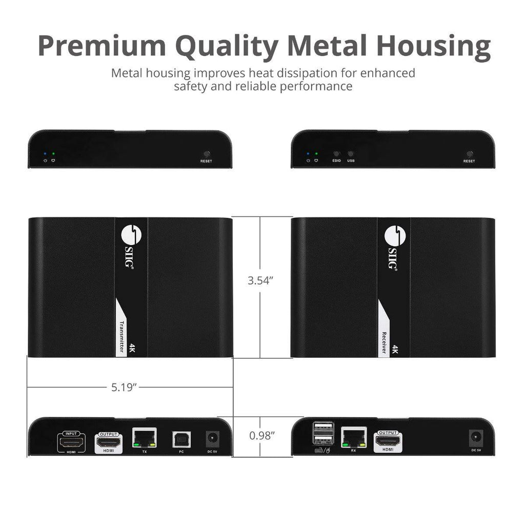 HDMI 4K30Hz KVM over Cat 6 A/V/USB Extender H4435