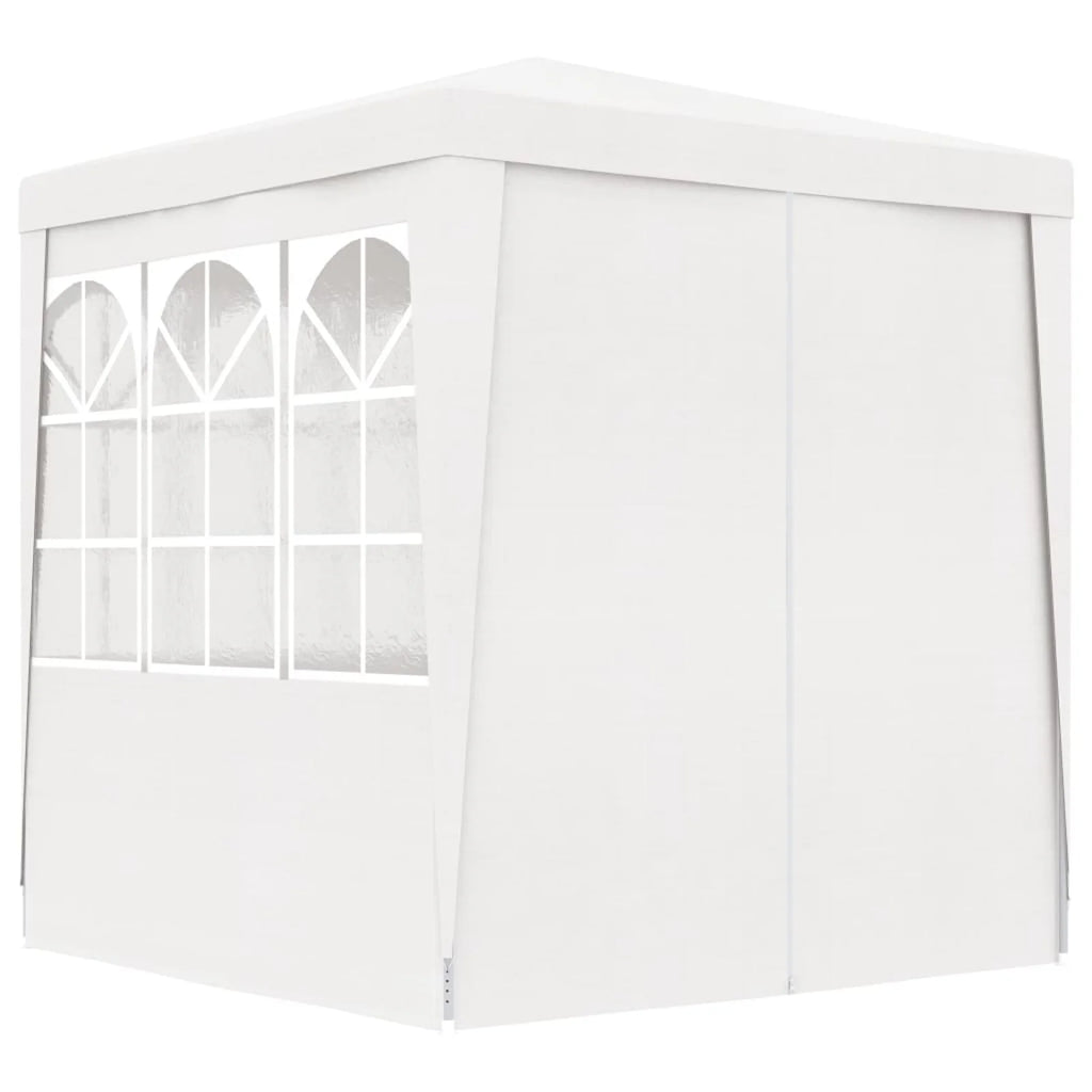 White Party Tent with Side Walls 6.6'x6.6' R1357