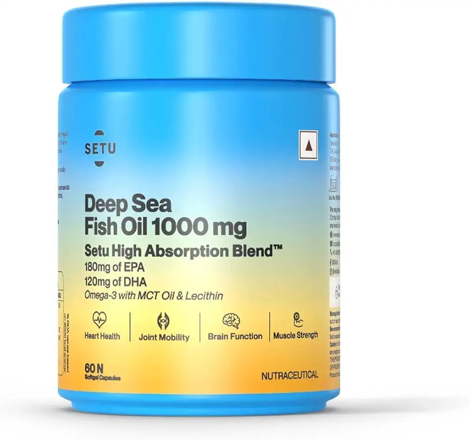 Omega-3 Fish Oil 60 Softgel Capsules 1000 mg S23361