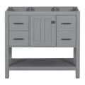 36" Gray Modern Bathroom Vanity with USB Y12507