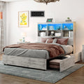 Queen Size Wood Storage Bed with 4 Drawers C34360