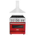 30 in. Dual Fuel Range and Range Hood Appliance Package V33698