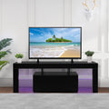 Black LED TV Stand, 51'' x 14'' x 18'' I5718