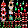 40 Pcs Light Up Christmas Glow Accessories Set I776546
