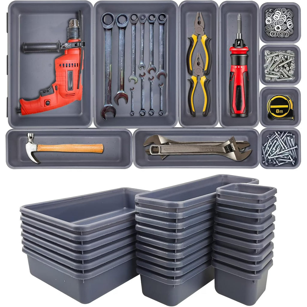 24 Pack Tool Box Organizer with Tray Dividers W802