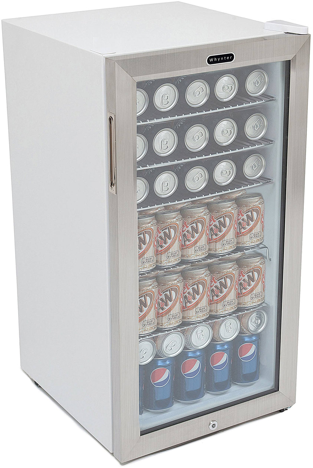 Stainless Steel Beverage Refrigerator With Lock B7310