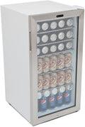 Stainless Steel Beverage Refrigerator With Lock B7310
