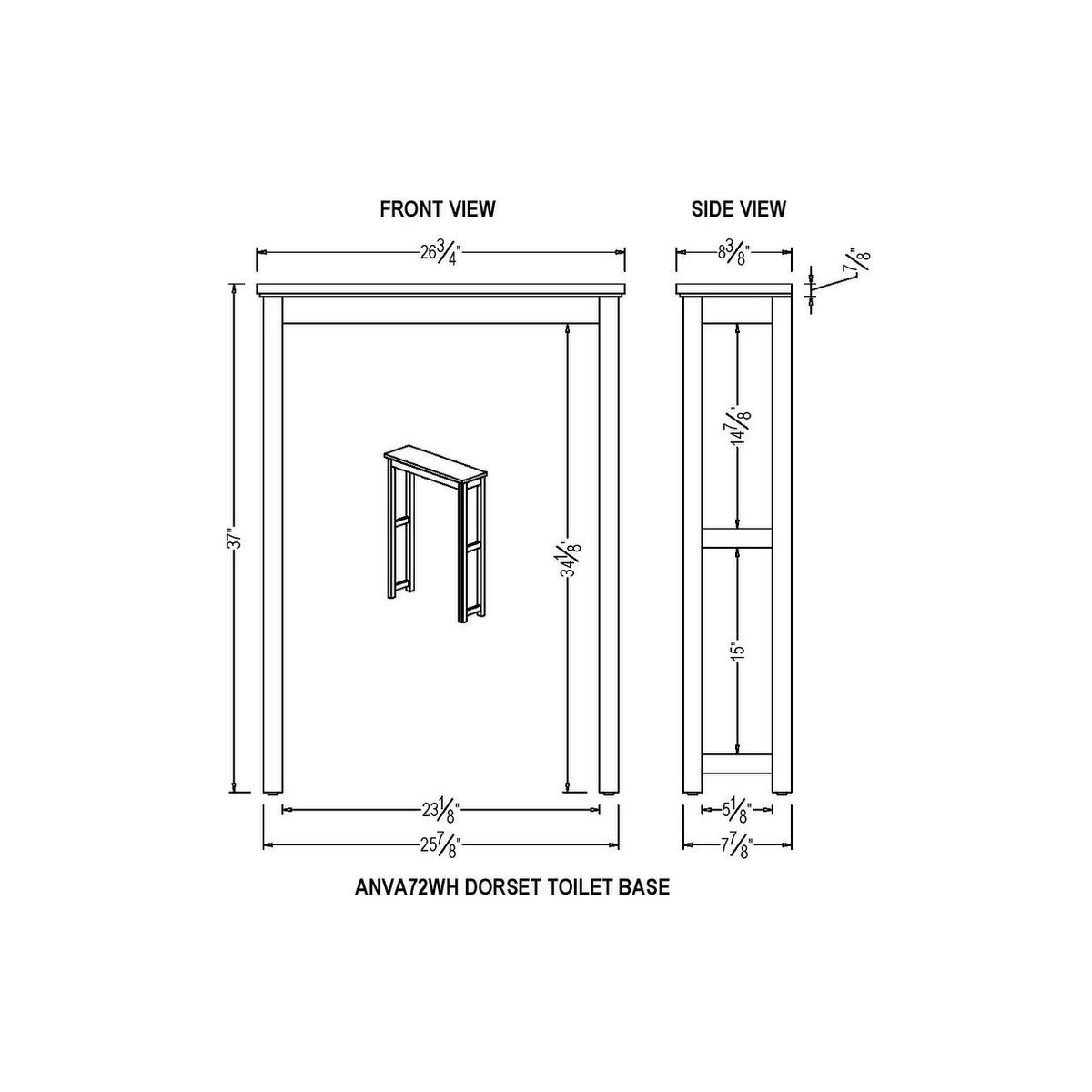 Toilet Base Storage W6179
