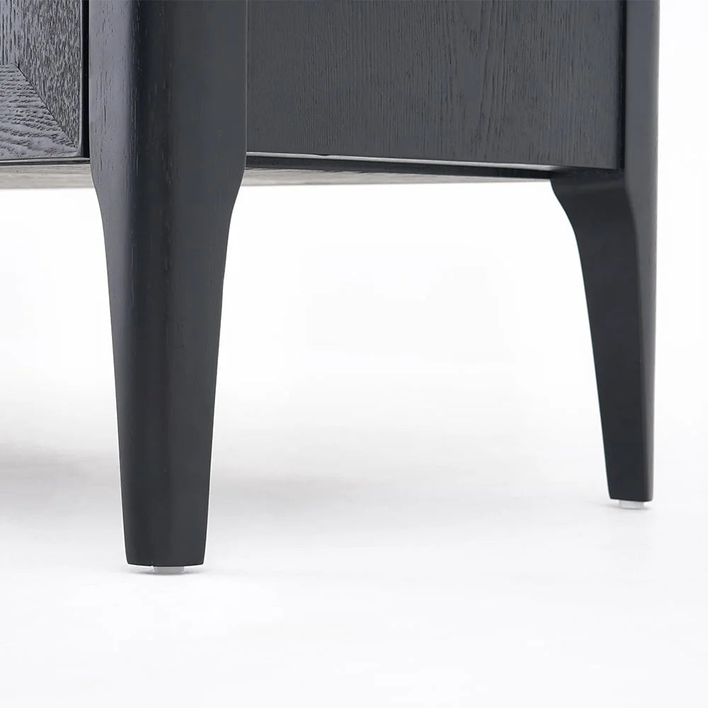 Black Sideboard Buffet with Sintered Stone Top S668274