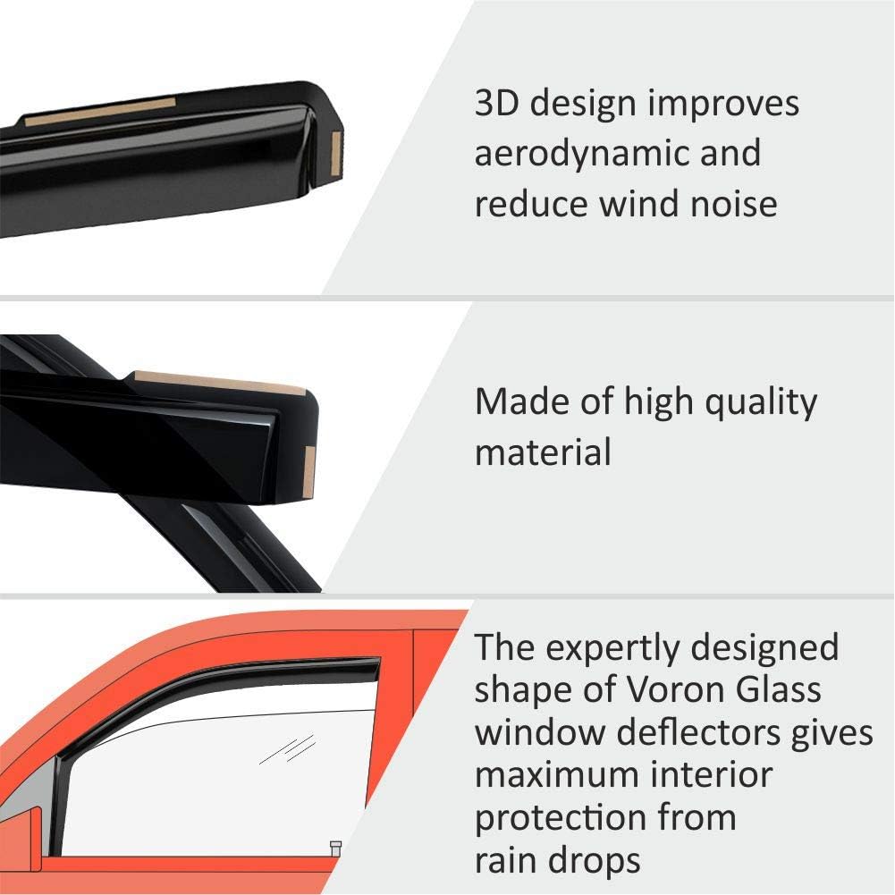4 Pieces In-Channel Window Deflectors for Trucks X872180