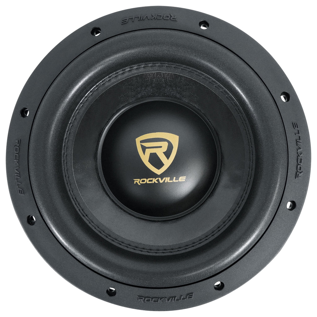 10" 6400 Watt Car Subwoofers with Mono Amplifier and Copper Amp Kit J1673