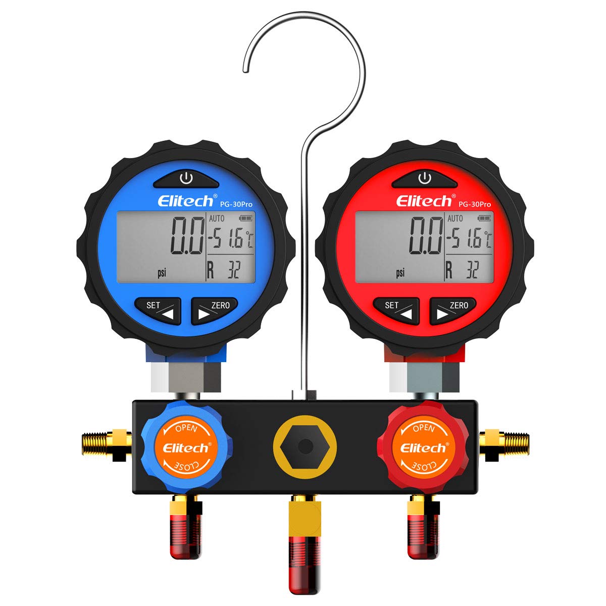 AC Manifold Gauge Set with Hoses and Carrying Case O364