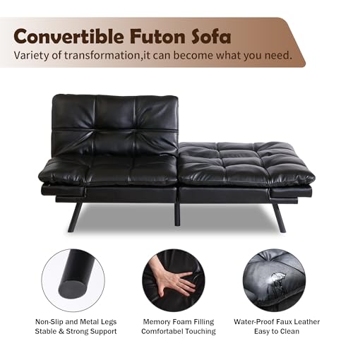 Grey Memory Foam Convertible Sofa Bed H726724