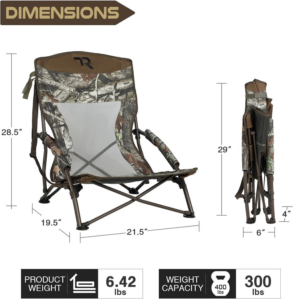 Low-Profile Folding Hunting Chair with Carry Bag B281190