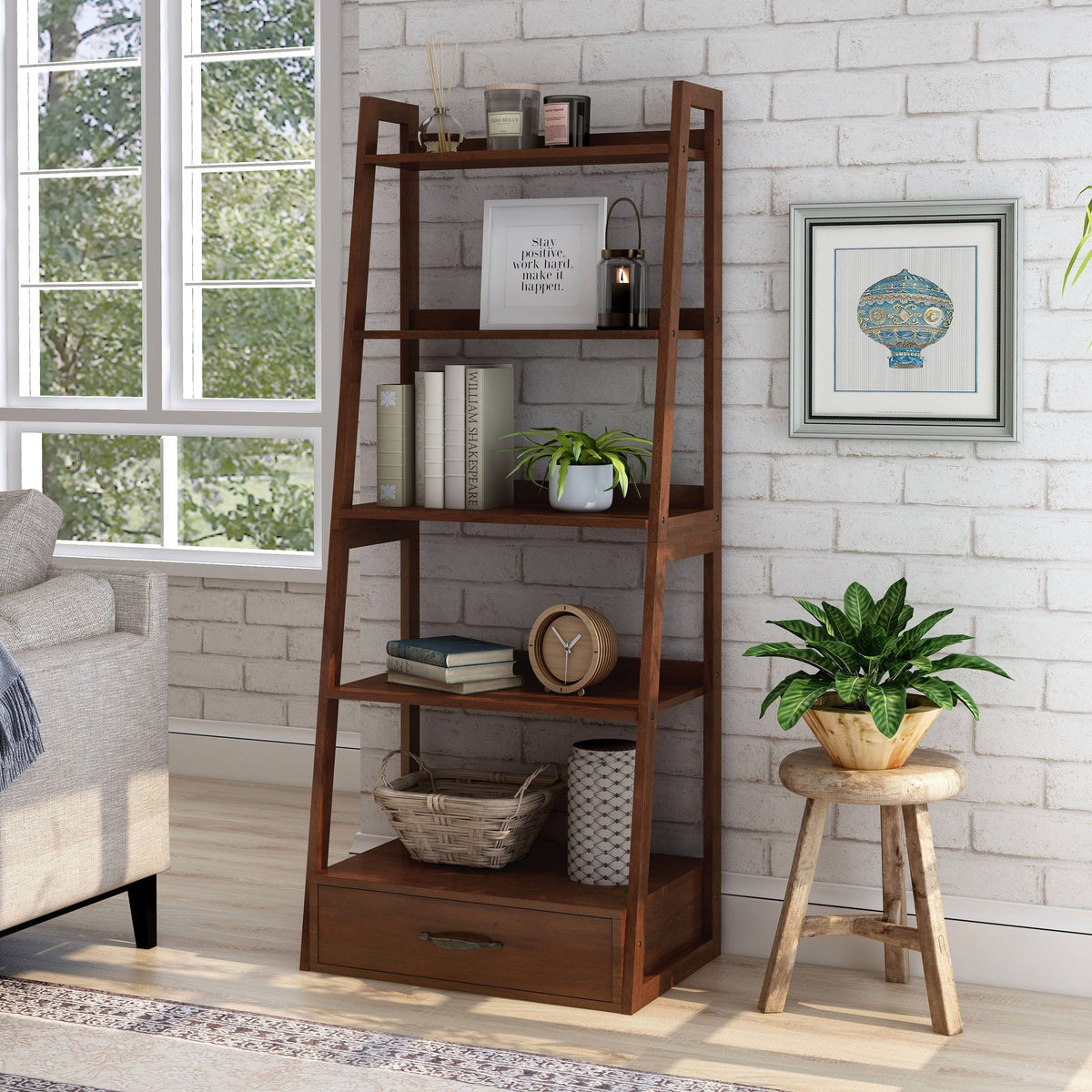 5-Tier Ladder Bookshelf H659284
