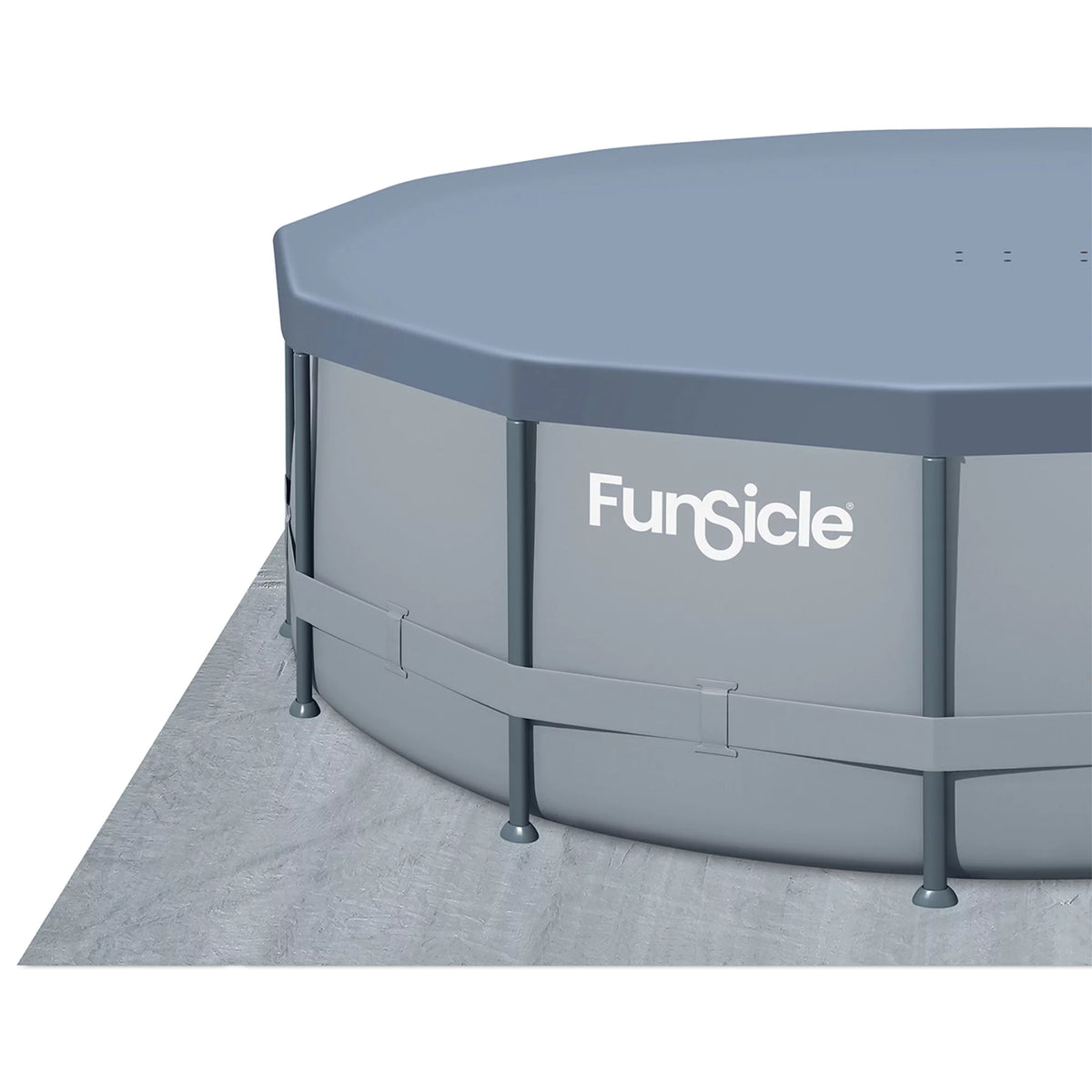 16 ft Round Above Ground Swimming Frame Pool P72651