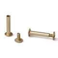 Antique Brass Aluminum Chicago Screws (Qty 100 Sets) W3860