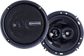 6.5 Inch 3 Way 50 Watt RMS 100 Watt Peak Car Audio Coaxial Speaker System Pack of 2 G9367