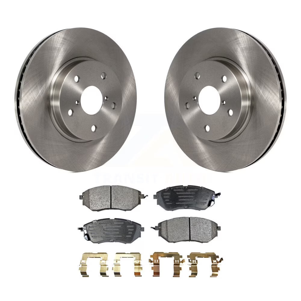 Front Disc Brake Rotors and Ceramic Pads Kit for Car D951
