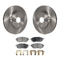 Front Disc Brake Rotors and Ceramic Pads Kit for Car D951