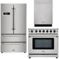 36 in. Gas Range, Refrigerator, Dishwasher M3474