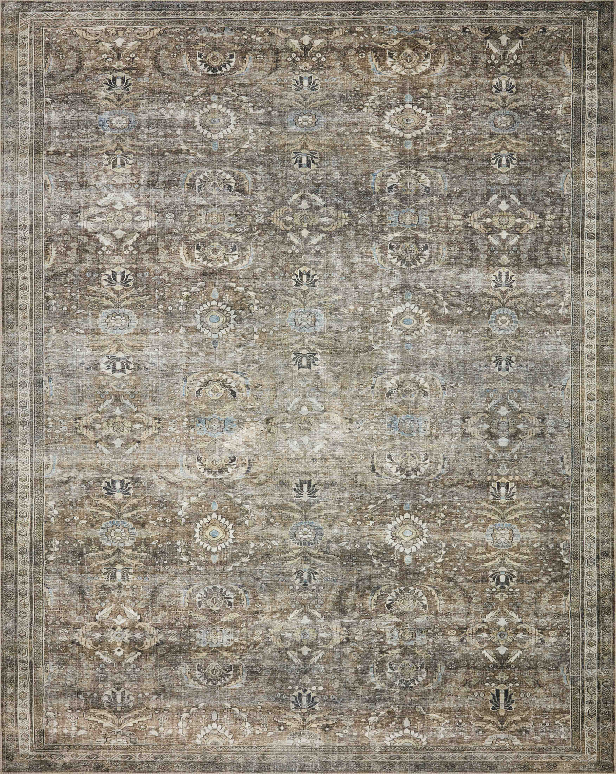 Antique Moss Rug 2.5' x 7'6 W279081
