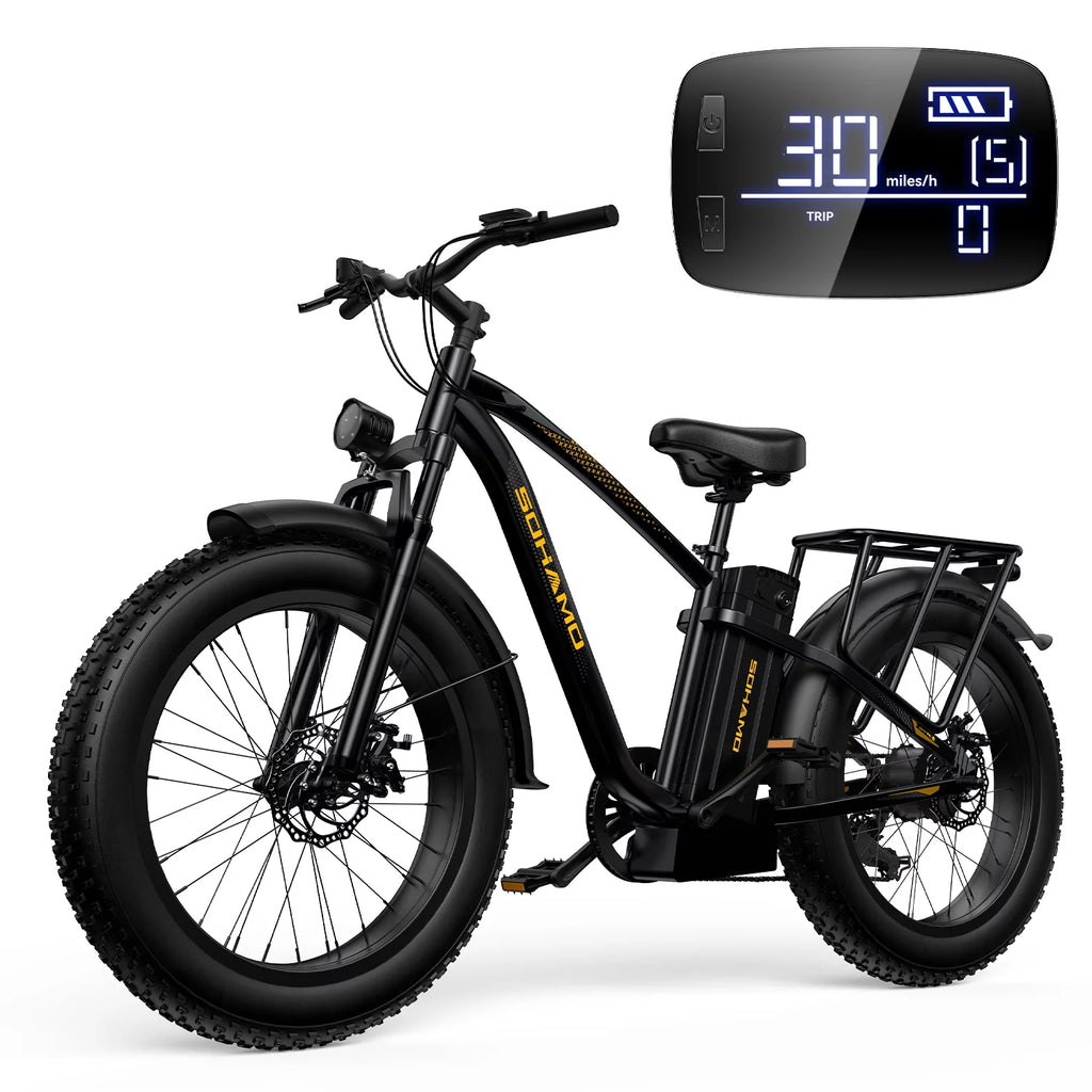 750W Fat Tire Electric Bike 26''x4'' 48V 15Ah G8741