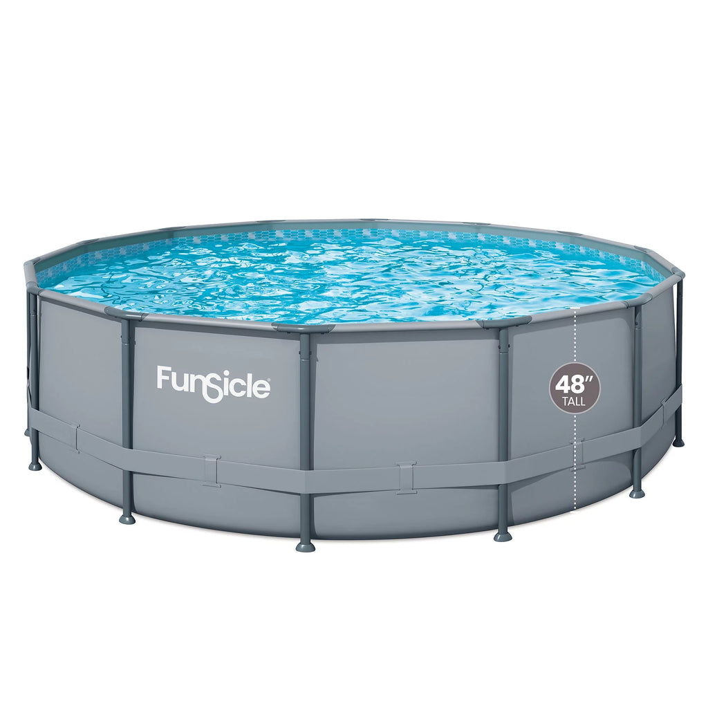 16 ft Round Above Ground Swimming Frame Pool P72651