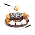 Electric Stainless Steel S'mores Maker with 4 Compartment Trays and 2 Roasting Forks S391