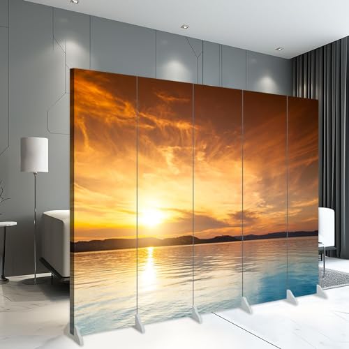 5 Panel Folding Screen Room Divider O57107