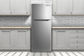 Stainless Apartment Size Refrigerator 15 Cubic Feet Top Freezer Full Size Fridge W341