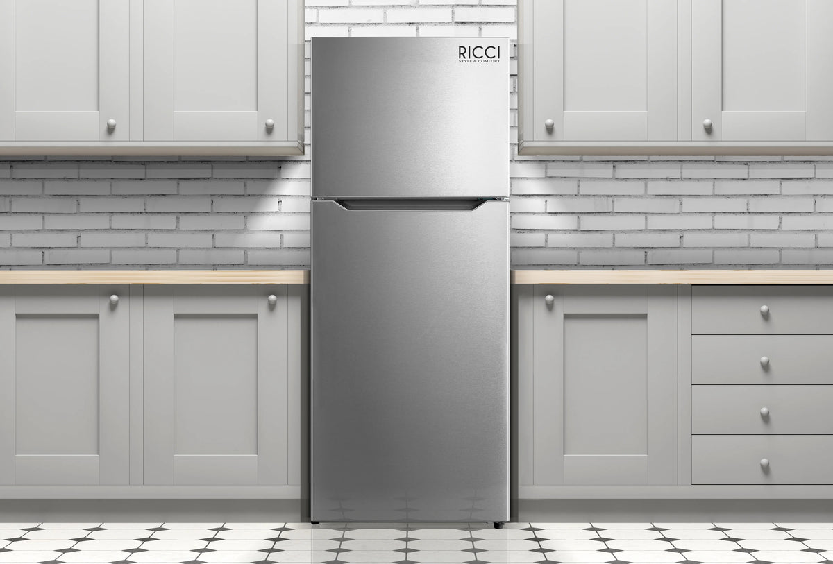 Stainless Apartment Size Refrigerator 15 Cubic Feet Top Freezer Full Size Fridge W341