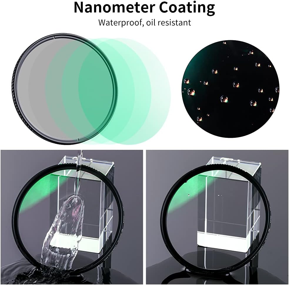 67mm Circular Polarizer & MC UV Filter Kit, 2 pcs, Multi-Layer Coatings U800