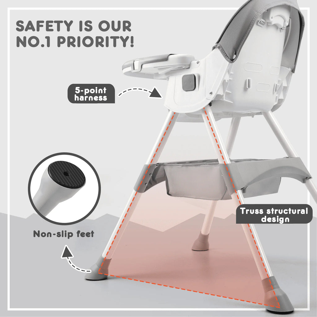 4-in-1 Convertible High Chair T9476