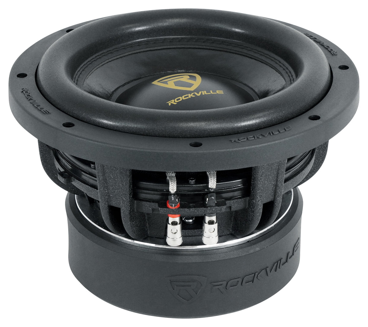 10" 6400 Watt Car Subwoofers with Mono Amplifier and Copper Amp Kit J1673