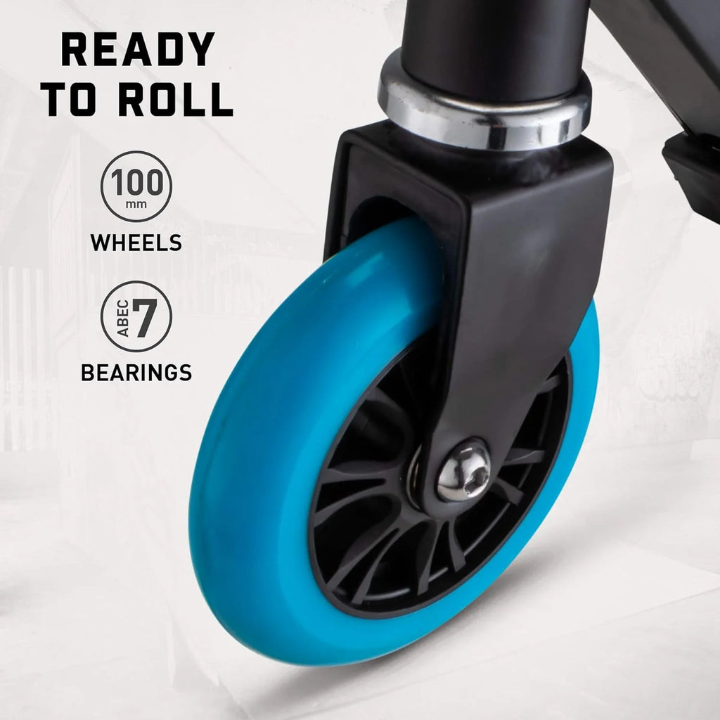 Black/Blue Youth Folding Kick Scooter N931538