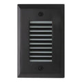 Mini LED Step Light with Angled Louver, 2W, 12V, 4000K, Black B1509