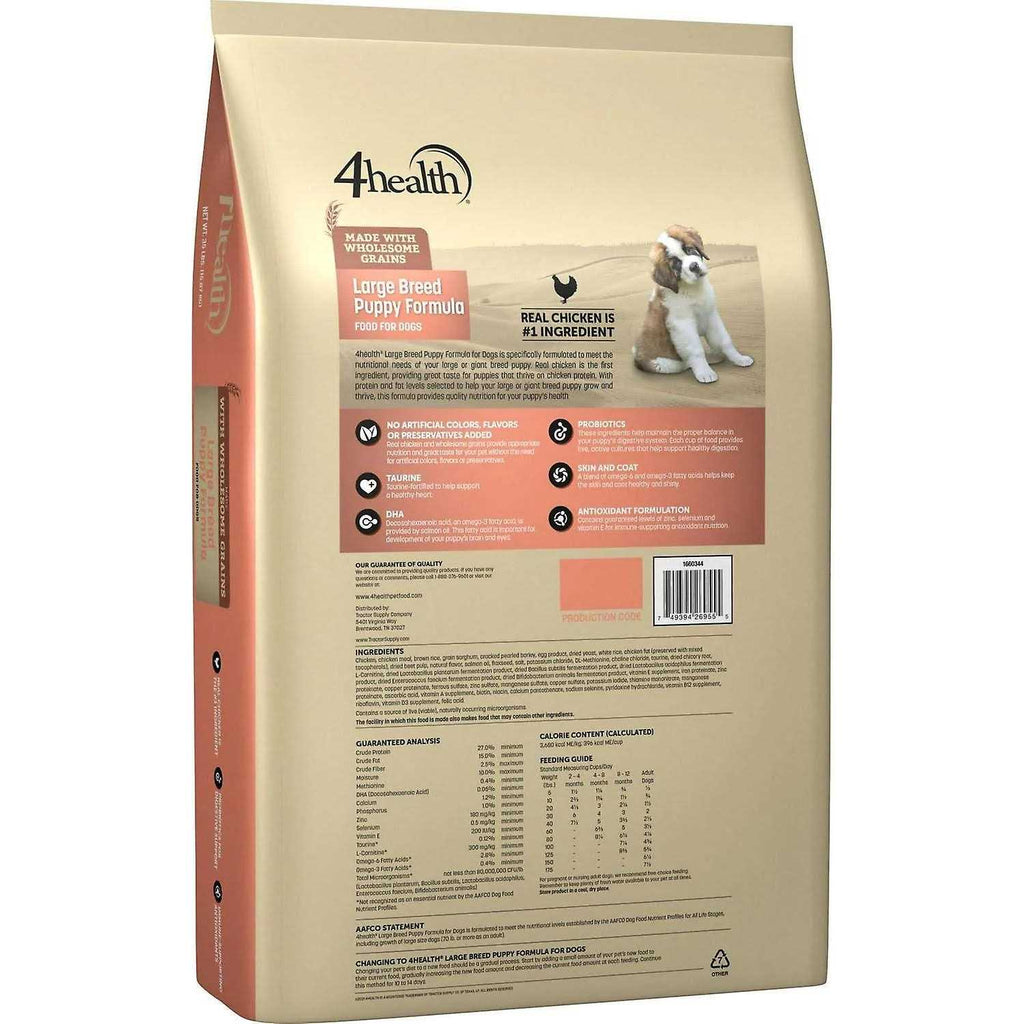 Dry Dog Food with Grains Large Breed Puppy A38630
