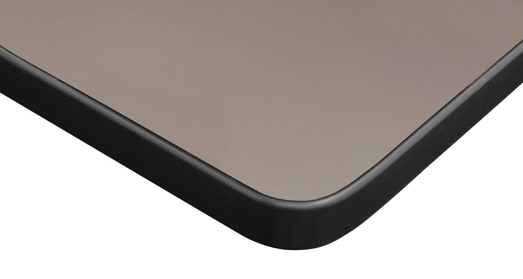 Beige Grey Square Laminate Table Top Z222711