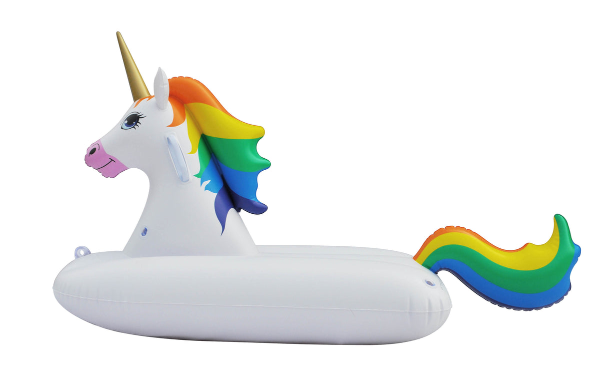 Sled Unicorn Snow Tube Inflatable 49 inches Long One Person E613