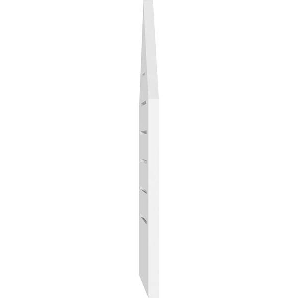 Peaked Top Surface Mount PVC Gable Vent P7922