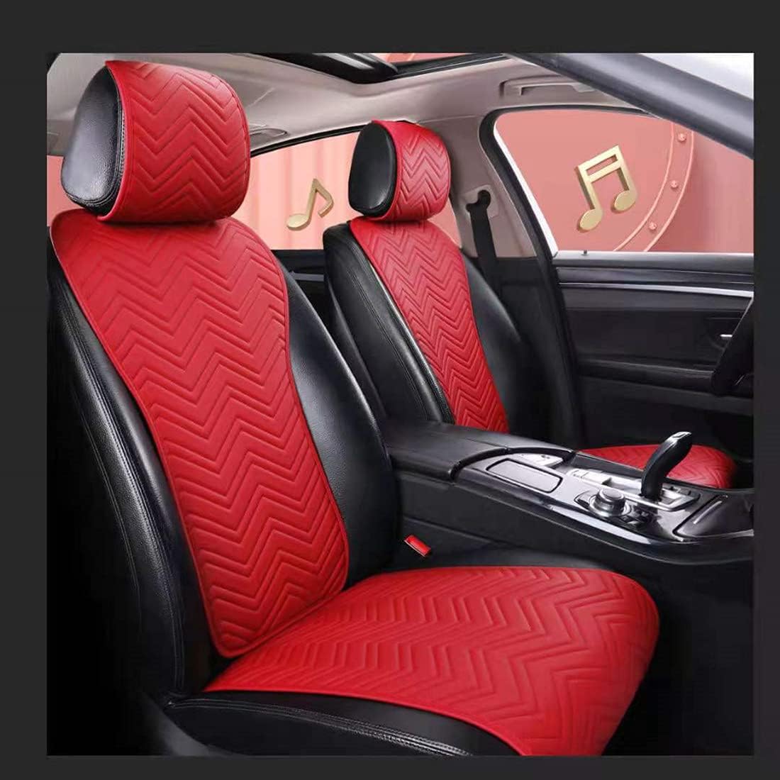 Pink Leather Car Seat Covers 11PCS F62110