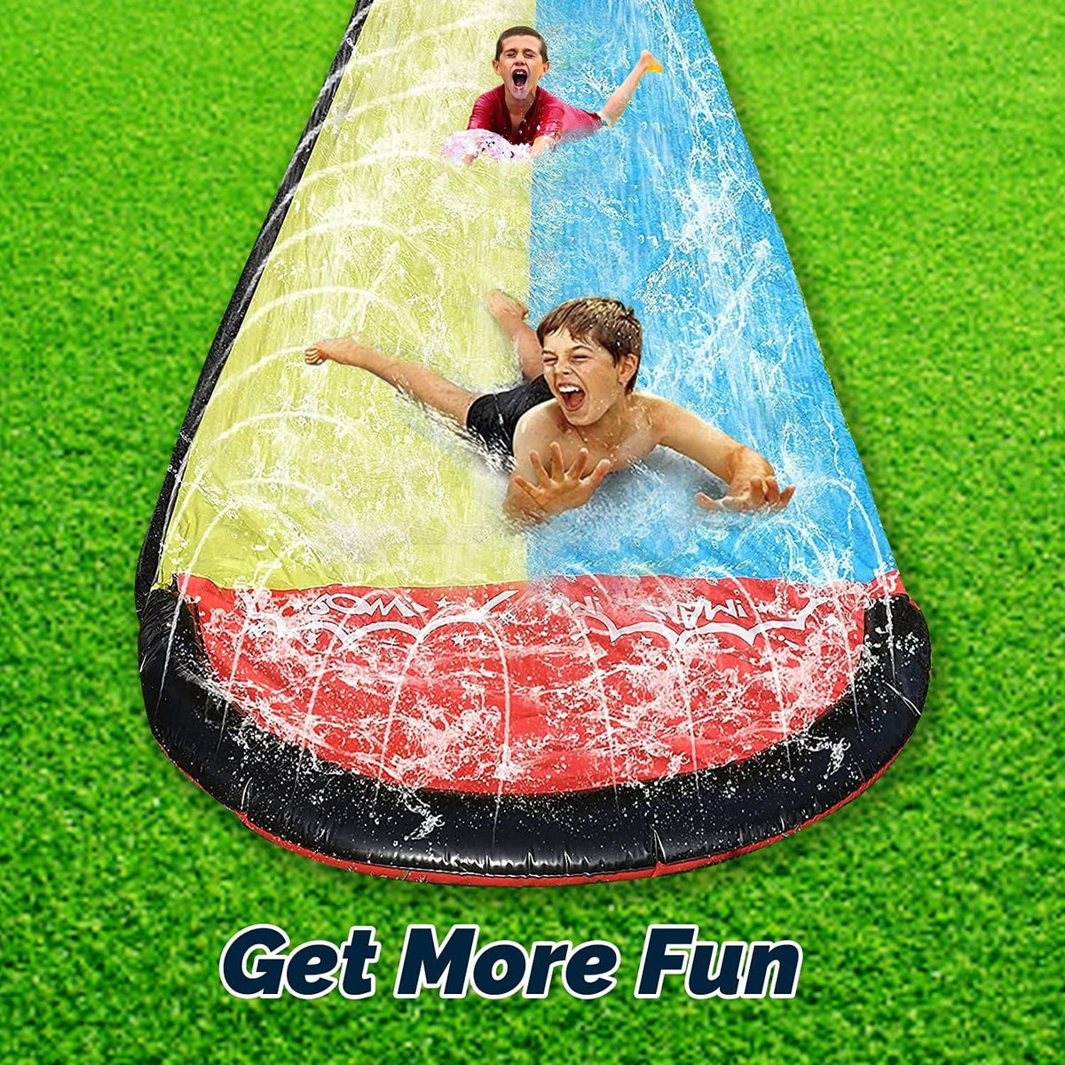 15.5ft Inflatable Lawn Water Slide with Sprinkler Pad P47216