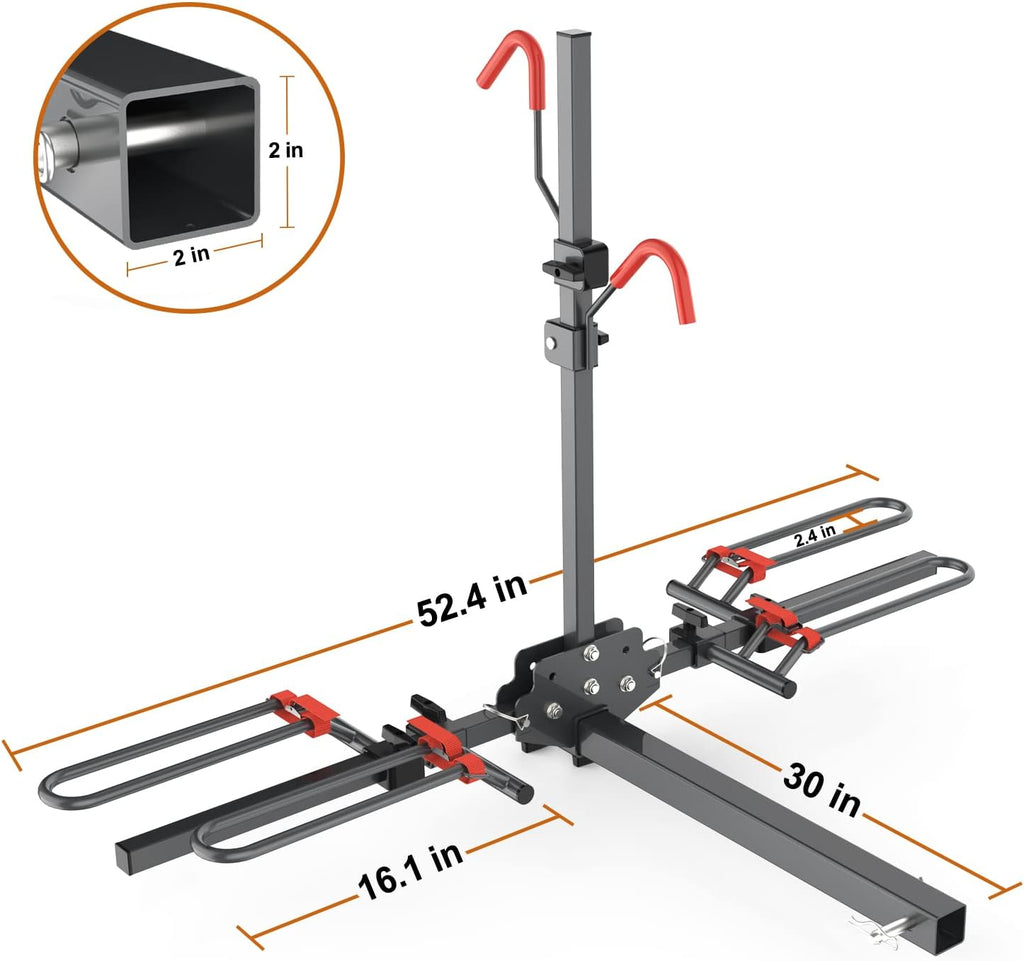 Hitch Mounted Foldable 2-Bike Rack V642284