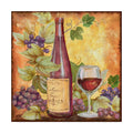 Grapevine and Wine Red Gallery-Wrapped Canvas Art V2692
