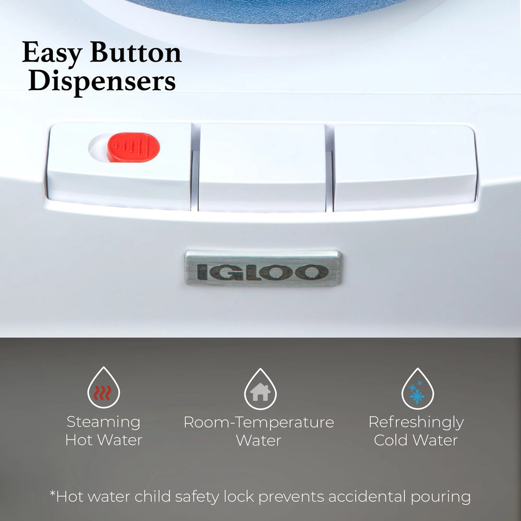 White Countertop Hot and Cold Water Dispenser O585
