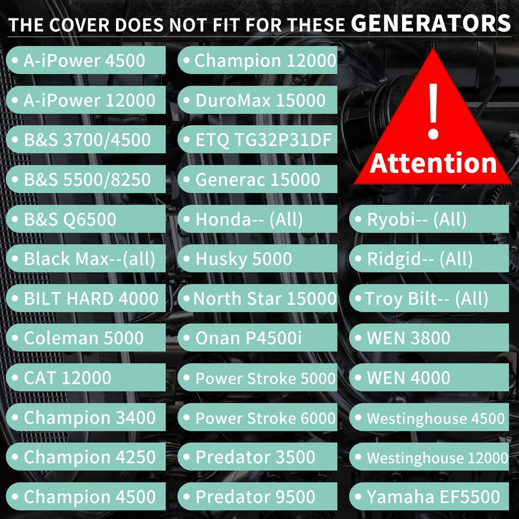 Black Ultra Heavy Duty Generator Tent Cover E50632