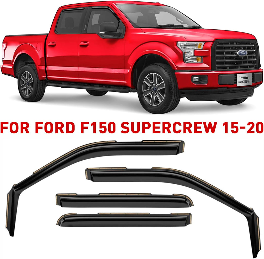 4 Pieces In-Channel Window Deflectors for Trucks X872180
