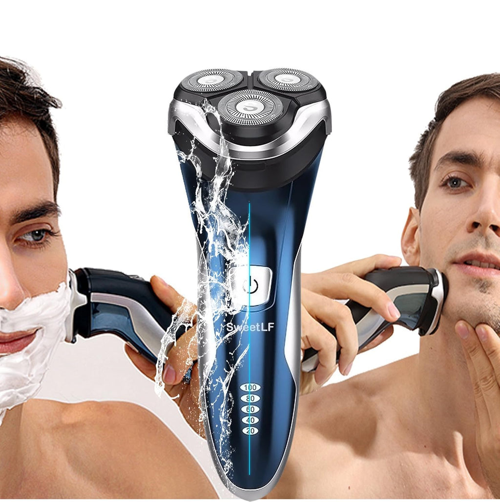 Blue Pack of 2 Rechargeable Waterproof Electric Shaver W42995