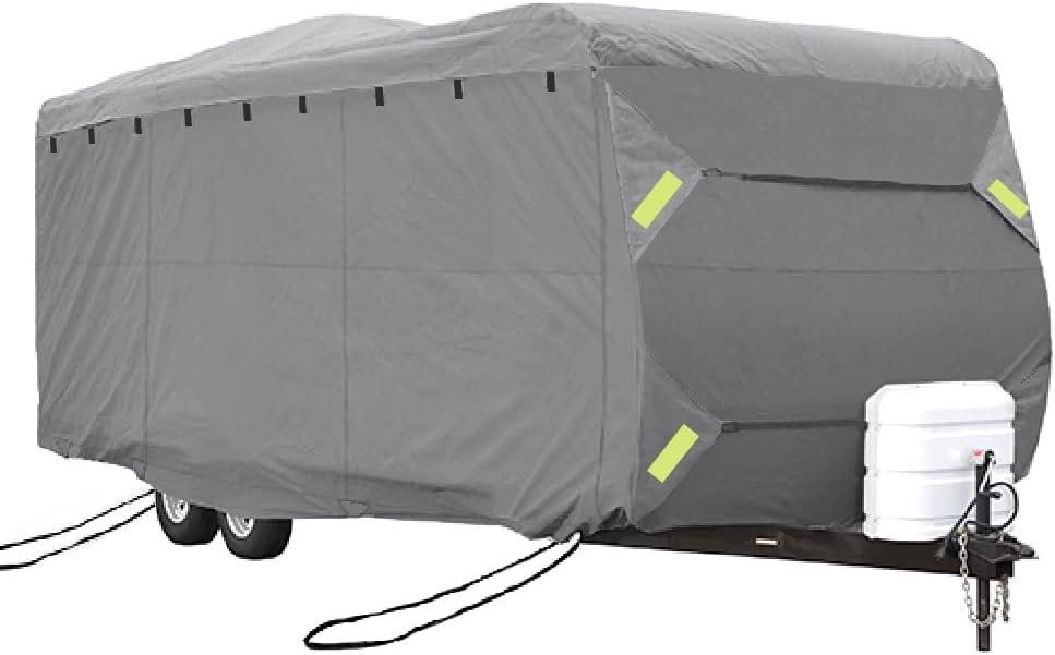 RV Cover 4-ply Top Panel Grey Fits 33'-35' Trailers Q759